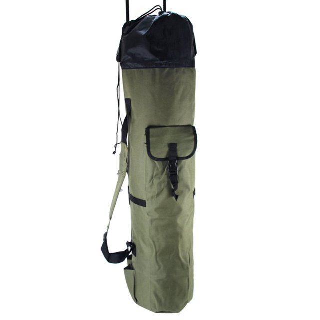 Fishing Rod Bag Oxford Cloth Reel Pole Tackle Storage Carrier Case (Green)