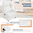 thumbnail image 6 of Power Recliner Chair - Heat and Massage, Adjustable Electric Recliner Ergonomic PU Leather Single Sofa, Tall Back, Padded Seat, Home Theater Seating for Living Room
Visit the GarveeHome Store, 6 of 7
