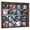 Walnut, variant on 16 Mini Helmet Display Case Cabinet (Mirror Back)
