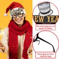 thumbnail image 4 of Tignapoo 2025 New Year Party Glasses - Black & Gold Frame for Festive Celebrations, Photo Props, and Events (Wine Glass Gift Box Style K), 4 of 6