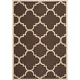 thumbnail image 1 of Safavieh Courtyard Dark Brown Indoor Outdoor Rug - 6'7" x 9'6", 1 of 5