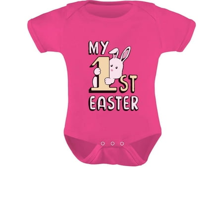 

Tstars Boys Unisex Easter Holiday Shirts My 1st Easter Gift Cute Little Bunny Happy Easter Party Shirts Easter Gifts for Boy Infant Baby Bodysuit
