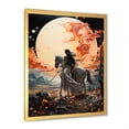 thumbnail image 2 of Designart "Timeless Princess Mythical Fantasy III" Fashion Framed Wall Art - Glam Orange Fantasy Bedroom Framed Canvas Wall Art, 2 of 6
