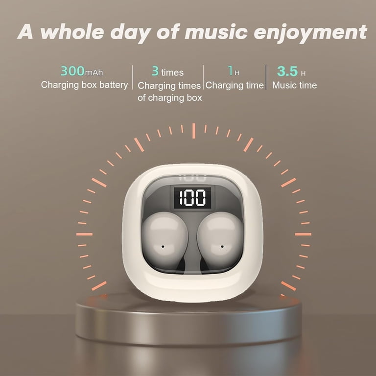 zhizaokeji Smallest Invisible Wireless Earbuds for Sleeping, Noise