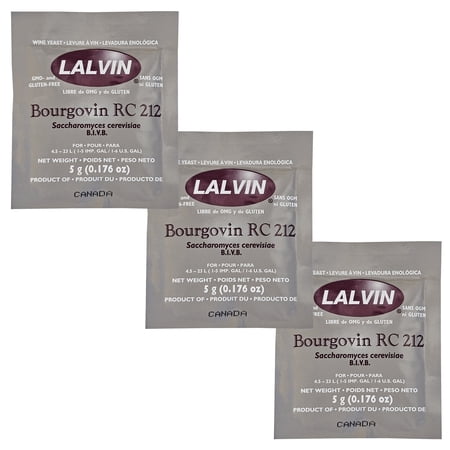 Bourgovin RC 212 Saccharomyces cerevisiae 3 (5 g. Pouchs)