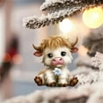 thumbnail image 2 of Car Accessories Interior,Cute Cow Acrylic Car Hanging Ornament 2D Flower Hanging Decoration Universal Car Interior Accessories for Car Rearview Mirror,Cute Car Accessories, 2 of 6