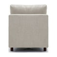 thumbnail image 6 of Linen Fabric Middle Module Sectional Sofa,  Customizable Sectional Sofa Couch, Accent Armless Chair with Pillow, Cushion Covers Non-Removable and Non-Washable, Beige, 6 of 6