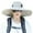 Beige, variant on 6 inch Super Wide Brim Sun Protection Hat Unisex Fishing Hiking Garden Lawn Work Waterproof Breathable Hats