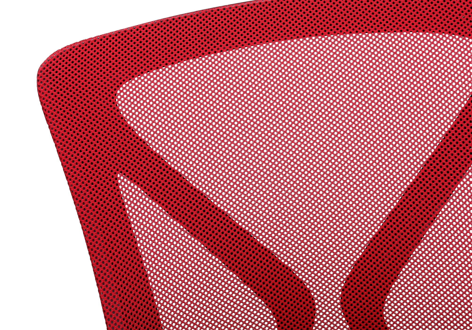 Monarch Specialties - Chaise De Bureau, Hauteur Réglable, Pivotant, Ergonomique, Accoudoir, Bureau Informatique, Travail, Maille Rouge, Métal Noir, Contemporain, Moderne