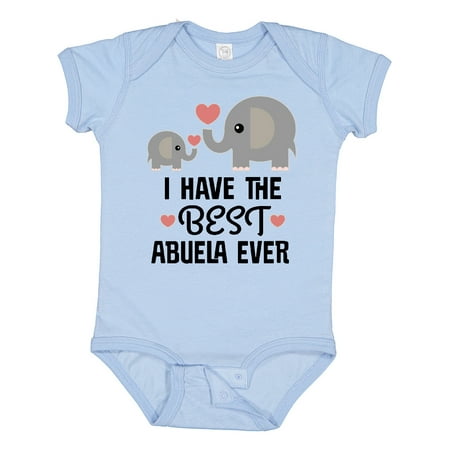

Inktastic Grandchild Best Abuela Ever Boys or Girls Baby Bodysuit