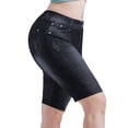 thumbnail image 4 of Stephy Women's New Thin Elastic Loose Large Size Korean Version of Everything Long Trousers Casual Trousers Haren, Black, L, 4 of 4