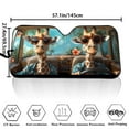 thumbnail image 5 of Uorisanigo Car Sunshade Foldable Hawaiian Giraffe Driving Hibiscus Flower Washable Front Windshield Sun Shade Reflective Sun Visor Sun Heat and UV Rays Blocker Vehicle Cooler for Cars, SUVs, Trucks, 5 of 7