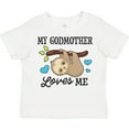 thumbnail image 3 of Inktastic My Godmother Loves Me with Sloth and Hearts Boys or Girls Toddler T-Shirt, 3 of 5