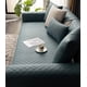 thumbnail image 2 of Nvzi Luxury Water Resistant Quilted Sofa Cover Faux Suede Plaid Sectional Couch Cover Anti-Slip Sofa Slipcover for Dogs, Children, Pets Furniture Protector (Dark Green,36x70), 2 of 4