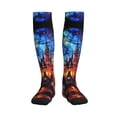 thumbnail image 3 of Compression Socks for Women and Men - Magical Stained Glass Castle Compression Socks Circulation for Workout, 3 of 8