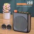 thumbnail image 3 of Amplificador de Voz Inalámbrico J98 con Micrófono de Solapa, Altavoz Bluetooth con Clip y Estuche de Carga para Enseñanza y Transmisión en Directo., 3 of 5