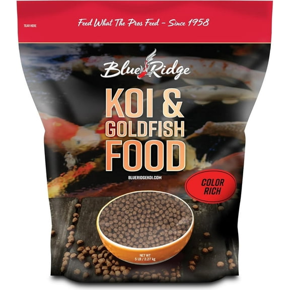 Blue Ridge Color Rich Formula Koi & Goldfish Fish Food Pellets