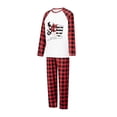 thumbnail image 3 of Meihuid Matching Family Pajamas Sets Long Sleeve Christmas Reindeer Plaid Pjs Striped Women Holiday Sleepwear Homewear, 3 of 9