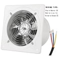 thumbnail image 4 of Ventilador de Escape Aydomer Blanco de 8 Pulgadas con Amortiguador para Uso Comercial, 4 of 7