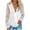 White, variant on LEAVINGSUO Fall Winter V Neck Long Tops for Women, Womens Tops Fashion Women Solid Lace Long Sleeve Lace Patchword V-Neck Short Blouse