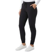32 Degrees Heat Women's Tech Fleece Jogger Sweatpants, Black Medium