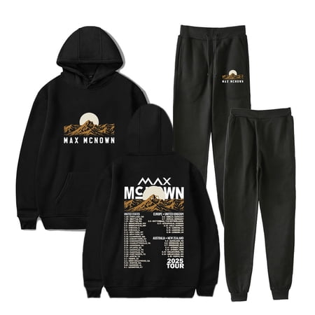 Max McNown 2025 Tour Logo Merch Hoodies Jogger Pants Cosplay Unisex Fashion Streetwear Sweatshirts
