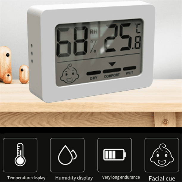 Haute Précision Hygromètre Thermomètre Station Météorologique Mini