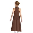 thumbnail image 2 of TTAO Kids Girls Sleeveless Lyrical Dance Dress Sparkly Ballet Skirted Leotard Modern Contemporary Dance Dress Brown 12, 2 of 5