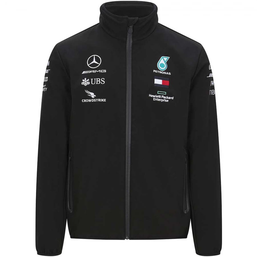 Mercedes-AMG Petronas Motorsport 2019 F1 Team Softshell Jacket Black 