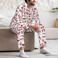 thumbnail image 7 of Kdxio Halloween Men’s Pajama Set Pajamas For Men 2 Piece PJ Set with Men Pajama Pants and Long Sleeve T-Shirt Lounge Set-XX-Large, 7 of 7