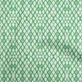 thumbnail image 1 of oneOone Viscose Jersey Green Fabric Asian Ikat Craft Projects Decor Fabric Printed By The Yard 60 Inch Wide-8071, 1 of 4