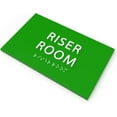 thumbnail image 2 of ADA CENTRAL SIGNS - 6" X4" Riser Room Sign - ADA Compliant Tactile Graphics Grade 2 Braille Text | Wall Mount Emergency Room Plastic Signs for Shopping Malls, Office Building, Schools, & Restaurants, 2 of 7