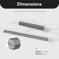 thumbnail image 4 of BalanceFrom 8-Foot Folding Foam Balance Beam, PU-Covered High-Density, Gray, 4 of 10