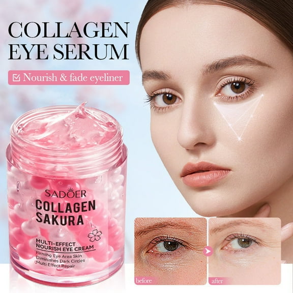 SDJMa Anti-Wrinkle Firming Eye Cream Sakuras Collagens Firming And Bouncing Eye Cream Moisturizing Eye Contours Cream