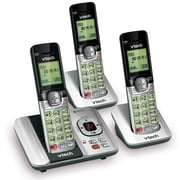 VTech CS6529-3 3-Handset Expandable Cordless Phone with Answering System-Caller ID/Call Waiting & Backlit Display/Keypad Silver 3 Cordless Handsets NEW