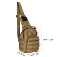 thumbnail image 4 of Ndcxsfigh Sling Pack 600D Nylon Pecho Bandolera Hombro Organizador Bolsas (Barro), 4 of 9