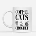 thumbnail image 2 of Custom Mugs Coffee Cats Crochet Yarn Crocheting Hobby Kitten Dad Mom Funny Caffeine Lover Gifts Santa Christmas Presents Ceramic Coffee 11oz 15oz Mug, 2 of 7