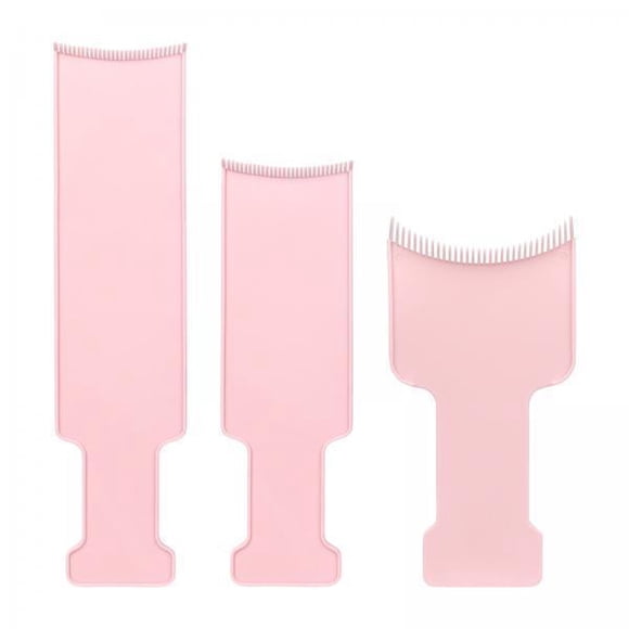 2x3 Piezas De Accesorios Para Tablero De Teñido De Cabello, Cepillo Aplicador Para Kits De Peluquería, Tinte Rosa