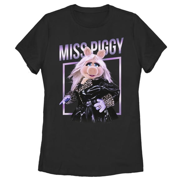 T-Shirt Femme The Muppets Miss Piggy Glamour - Black - Petit