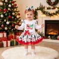 thumbnail image 2 of Enyan Baby Girls My First Christmas Outfit Newborn Infant 1st Xmas Princess Tutu Romper Dress + Headband 2Pcs Clothing Set, 2 of 4