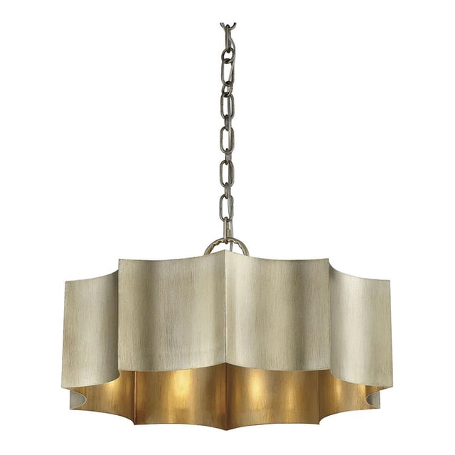 Savoy House Shelby 3 Lights Transitional Metal Pendant in Silver Patina