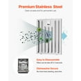 thumbnail image 4 of KFFKFF Chimney‑Style Ceiling Mount Range Hood Kitchen Vent, Stainless Steel 30‑Inch, 4 of 9