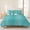 Teal, variant on 3 Pieces King Quilt Set,Gradient Sage Green Striped Soft Bedding Sets with 1 Quilt & 2 Pillow Shams,Modern Minimalist Line Summer Bedspread Lightweight Coverlet Comforter for All Season