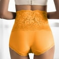 thumbnail image 2 of Aayomet String sous-Vêtements pour Femmes Taille Haute Coton Doux Couvrance Totale (Jaune, TG), 2 of 5