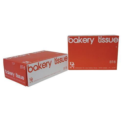 8"x10-3 4" Interfolded Bakery Tissue White Case of 10,000 by