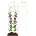thumbnail image 1 of Costway 2 Pack Rustproof Metal Garden Trellis 71" x 20" Wire Lattice Panel for Patio White, 1 of 8