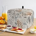 thumbnail image 2 of Toaster Cover 2 Slice, Farmhouse Leaves Dustproof Bakeware Oven Protector with Top Hook, Pastoral Vintage Flowers Botanical Waterproof Small Kitchen Appliance Toasters Dust Cover, 11"x6"x8", 2 of 9