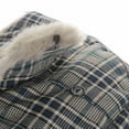 thumbnail image 5 of WITHMOONS Plaid Check Pattern Ear Flap Cap Trapper Hat Beanie Trooper Faux Fur SL7135 (Green), 5 of 6
