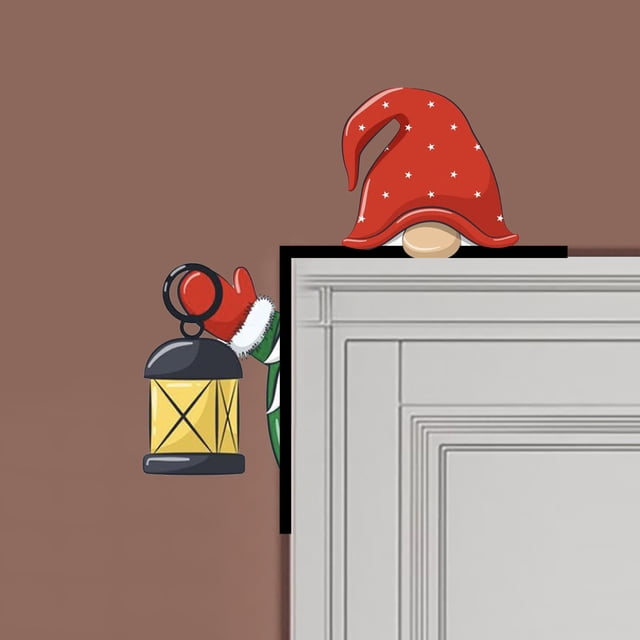 Santa Christmas Door Corner Decoration DIY Stitching Craft Kit Festive Funny Movie Design