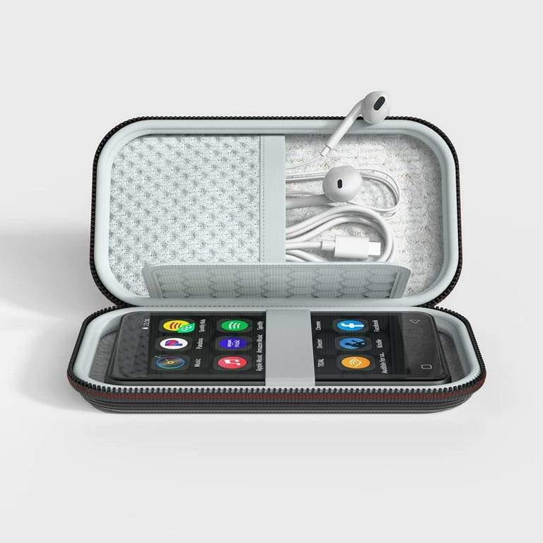 MP3 MP4 Player Case for S2 S4 Q3 Q5 MP3 Player 4 inch Full Screen Touch Music Player Fit for Earbuds USB Cable Memory Card Size One size Black